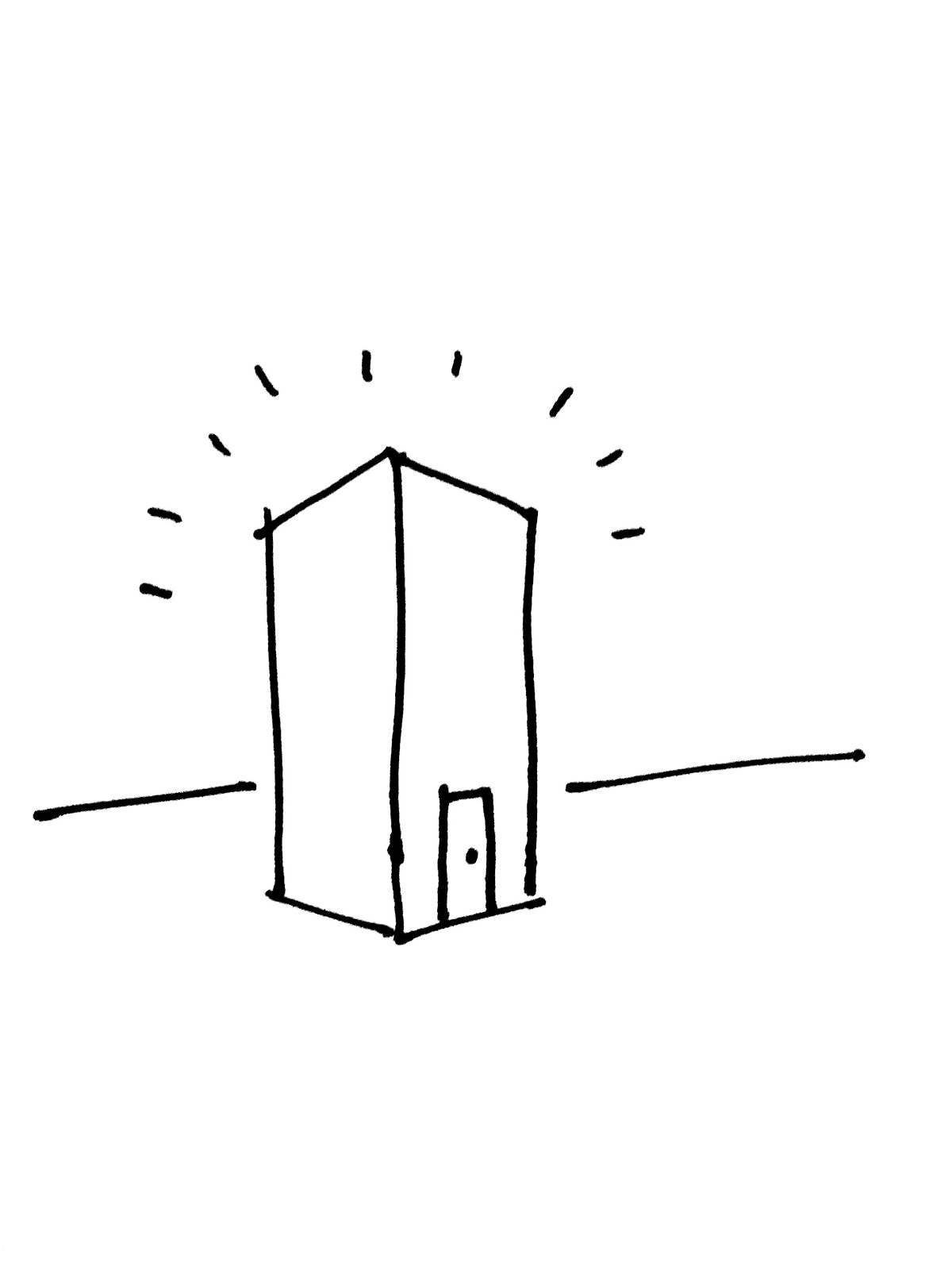 A drawing representing a monolith