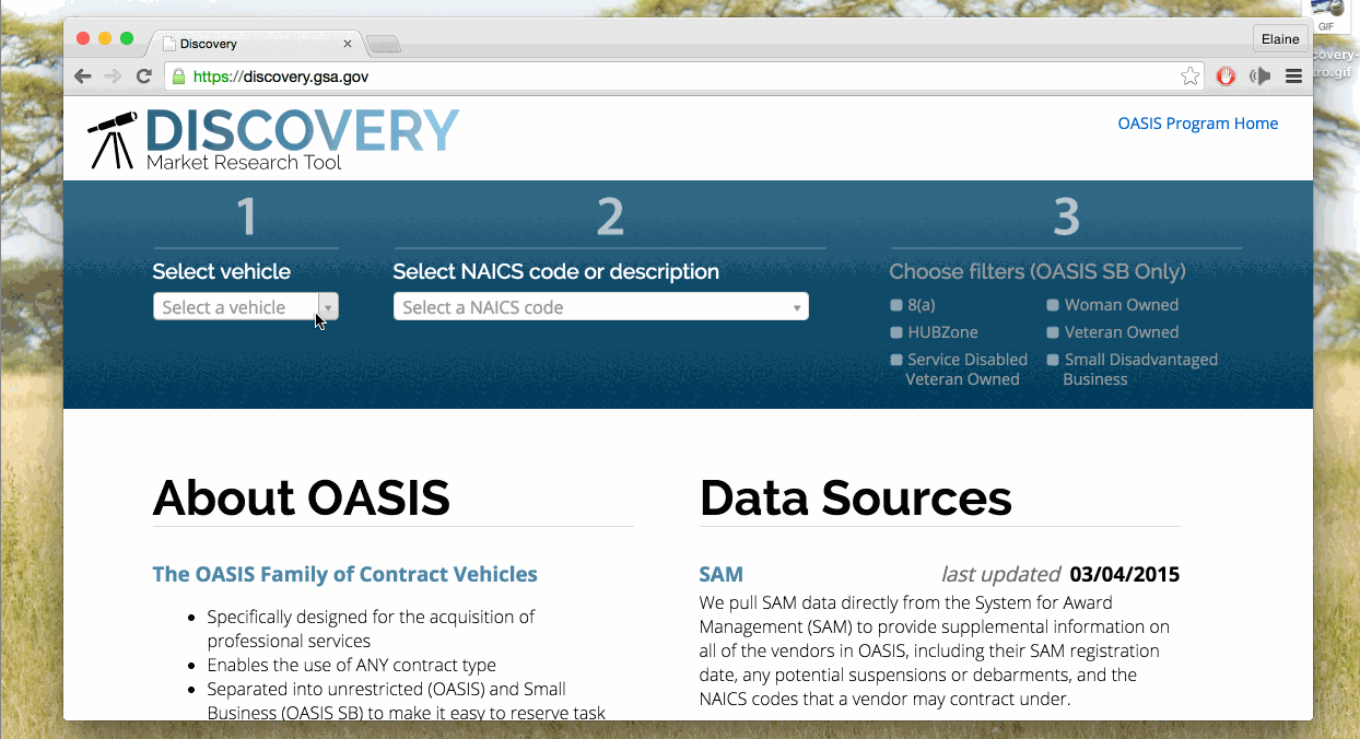 Screen: Discovery Homepage