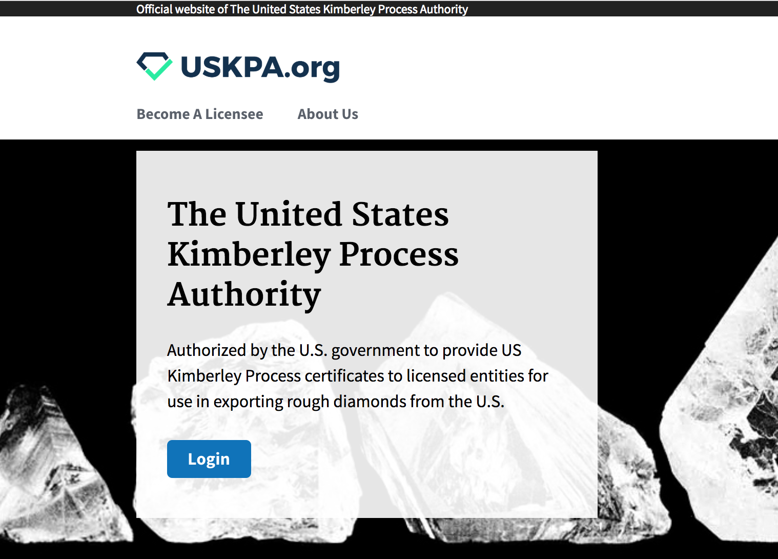 Screenshot of the uskpa.org front page
